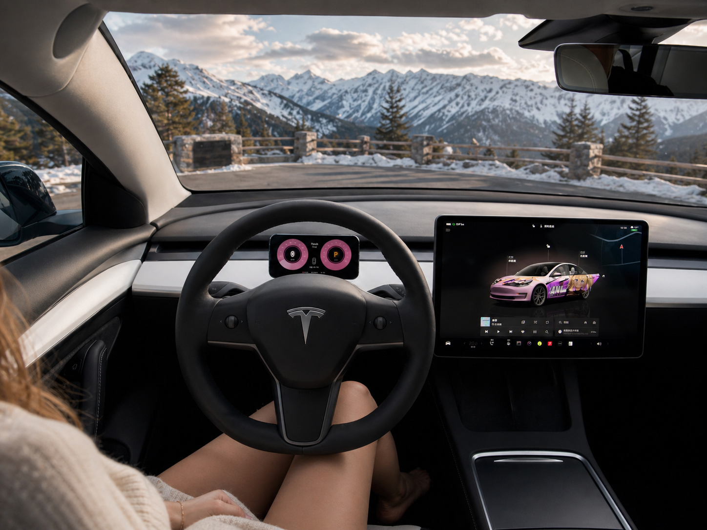 TDash 在 Tesla 车内作为 iPhone 实时仪表盘使用